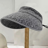 Maxbell Womens Sun Hat Fashion Wide Brim Portable Sports Hat for Party Travel Hiking Gray