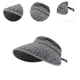 Maxbell Womens Sun Hat Fashion Wide Brim Portable Sports Hat for Party Travel Hiking Gray