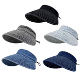 Maxbell Womens Sun Hat Fashion Wide Brim Portable Sports Hat for Party Travel Hiking Gray