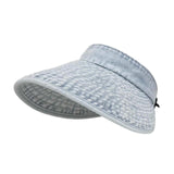 Maxbell Womens Sun Hat Fashion Wide Brim Portable Sports Hat for Party Travel Hiking Light Blue