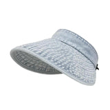 Maxbell Womens Sun Hat Fashion Wide Brim Portable Sports Hat for Party Travel Hiking Light Blue