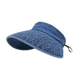 Maxbell Womens Sun Hat Fashion Wide Brim Portable Sports Hat for Party Travel Hiking Blue