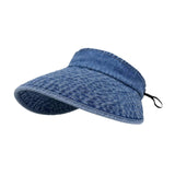 Maxbell Womens Sun Hat Fashion Wide Brim Portable Sports Hat for Party Travel Hiking Blue