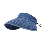 Maxbell Womens Sun Hat Fashion Wide Brim Portable Sports Hat for Party Travel Hiking Blue