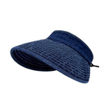 Maxbell Womens Sun Hat Fashion Wide Brim Portable Sports Hat for Party Travel Hiking Dark Blue