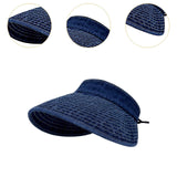 Maxbell Womens Sun Hat Fashion Wide Brim Portable Sports Hat for Party Travel Hiking Dark Blue