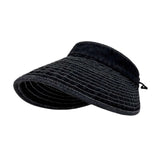 Maxbell Womens Sun Hat Fashion Wide Brim Portable Sports Hat for Party Travel Hiking Black