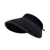 Maxbell Womens Sun Hat Fashion Wide Brim Portable Sports Hat for Party Travel Hiking Black