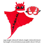 Maxbell 3Pcs Kids Dinosaur Costume Dragon Fancy Dress Costume for 3-8 Years Old Kids