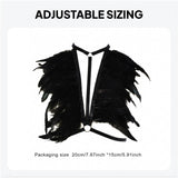 Maxbell Artificial Festival Feathers Harness Cosplay Bra for Photo Props Performance