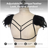 Maxbell Harness Bra Party Costume Accessories Strappy Punk Fashion Festival Bralette