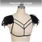 Maxbell Harness Bra Party Costume Accessories Strappy Punk Fashion Festival Bralette