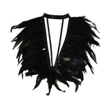Maxbell Artificial Festival Feathers Harness Dress up for Carnival Photo Props Stage