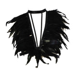 Maxbell Artificial Festival Feathers Harness Dress up for Carnival Photo Props Stage