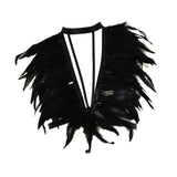 Maxbell Artificial Festival Feathers Harness Dress up for Carnival Photo Props Stage