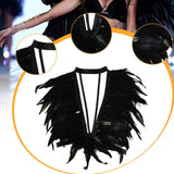 Maxbell Artificial Festival Feathers Harness Dress up for Carnival Photo Props Stage