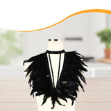 Maxbell Artificial Festival Feathers Harness Dress up for Carnival Photo Props Stage