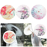 Maxbell Chinese Oiled Paper Umbrella Rainproof Decorative for Party Cosplay Costumes Style A