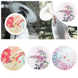 Maxbell Chinese Oiled Paper Umbrella Rainproof Decorative for Party Cosplay Costumes Style A