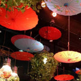 Maxbell Chinese Oiled Paper Umbrella Rainproof Decorative for Party Cosplay Costumes Style A