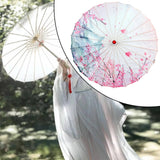 Maxbell Chinese Oiled Paper Umbrella Rainproof Decorative for Party Cosplay Costumes Style B