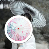 Maxbell Chinese Oiled Paper Umbrella Rainproof Decorative for Party Cosplay Costumes Style B