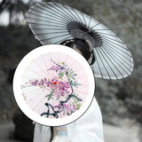 Maxbell Chinese Oiled Paper Umbrella Rainproof Decorative for Party Cosplay Costumes Style C