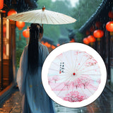 Maxbell Chinese Oiled Paper Umbrella Rainproof Decorative for Party Dancing Costumes Style A