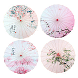 Maxbell Chinese Oiled Paper Umbrella Rainproof Decorative for Party Dancing Costumes Style A