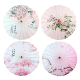 Maxbell Chinese Oiled Paper Umbrella Rainproof Decorative for Party Dancing Costumes Style A