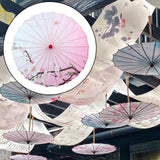 Maxbell Chinese Oiled Paper Umbrella Rainproof Decorative for Party Dancing Costumes Style B