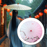 Maxbell Chinese Oiled Paper Umbrella Rainproof Decorative for Party Dancing Costumes Style B
