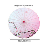 Maxbell Chinese Oiled Paper Umbrella Rainproof Decorative for Party Dancing Costumes Style B