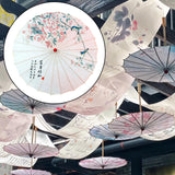 Maxbell Chinese Oiled Paper Umbrella Rainproof Decorative for Party Dancing Costumes Style C