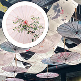 Maxbell Chinese Oiled Paper Umbrella Rainproof Decorative for Party Dancing Costumes Style D