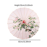 Maxbell Chinese Oiled Paper Umbrella Rainproof Decorative for Party Dancing Costumes Style D