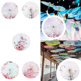 Maxbell Chinese Oiled Paper Umbrella Rainproof Decorative for Costume Decor Style A