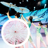 Maxbell Chinese Oiled Paper Umbrella Rainproof Decorative for Costume Decor Style A