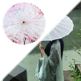 Maxbell Chinese Oiled Paper Umbrella Rainproof Decorative for Costume Decor Style A