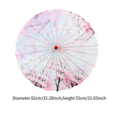 Maxbell Chinese Oiled Paper Umbrella Rainproof Decorative for Costume Decor Style A
