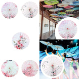 Maxbell Chinese Oiled Paper Umbrella Rainproof Decorative for Costume Decor Style A