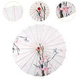 Maxbell Chinese Oiled Paper Umbrella Rainproof Decorative for Costume Decor Style B