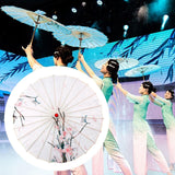 Maxbell Chinese Oiled Paper Umbrella Rainproof Decorative for Costume Decor Style B