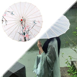 Maxbell Chinese Oiled Paper Umbrella Rainproof Decorative for Costume Decor Style B