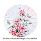 Maxbell Chinese Oiled Paper Umbrella Rainproof Decorative for Costume Decor Style C