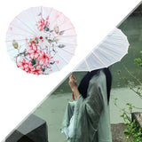 Maxbell Chinese Oiled Paper Umbrella Rainproof Decorative for Costume Decor Style C