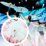 Maxbell Chinese Oiled Paper Umbrella Rainproof Decorative for Costume Decor Style D