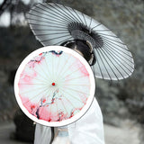 Maxbell Chinese Oiled Paper Umbrella Rainproof Decorative for Costume Decor Style D