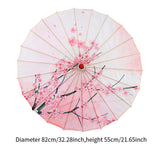 Maxbell Chinese Oiled Paper Umbrella Rainproof Decorative for Costume Decor Style E