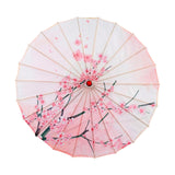 Maxbell Chinese Oiled Paper Umbrella Rainproof Decorative for Costume Decor Style E